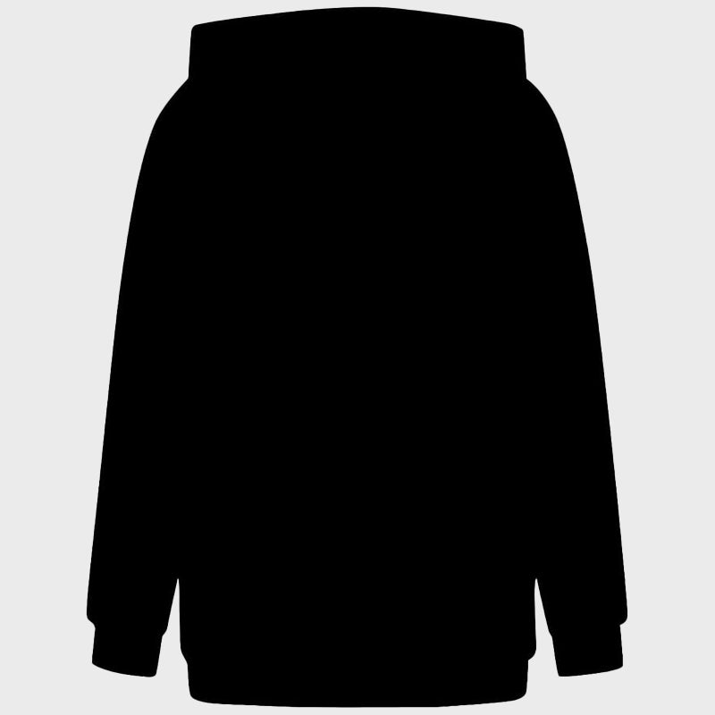 Women’s Oversize Black Hoodie Hoodie unisex detail view 3 | Dash Racegear — Women Plain Oversize Black Pullover Hoodie