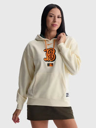 Baltimore Orioles 2026 City Connect Hoodie Hoodie unisex front product view | Dash Racegear — Women's Baltimore Orioles Nike Cream 2026 City Connect Authentic Collection Therma Hoodie