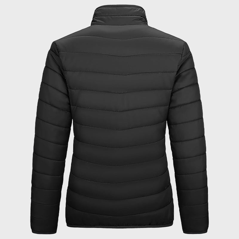 Women’s Black Down Jacket Jacket women detail view 2 | Dash Racegear — Women's Black Down Jacket