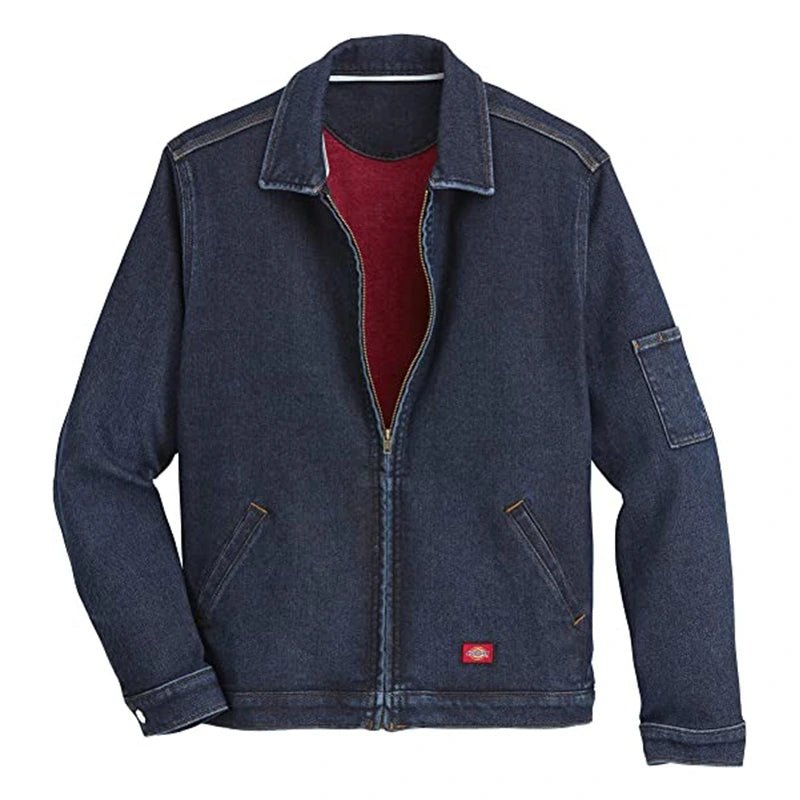 Womens Blue Jean Jacket Denim Jacket women front product view | Dash Racegear — Womens Blue Jean Jacket