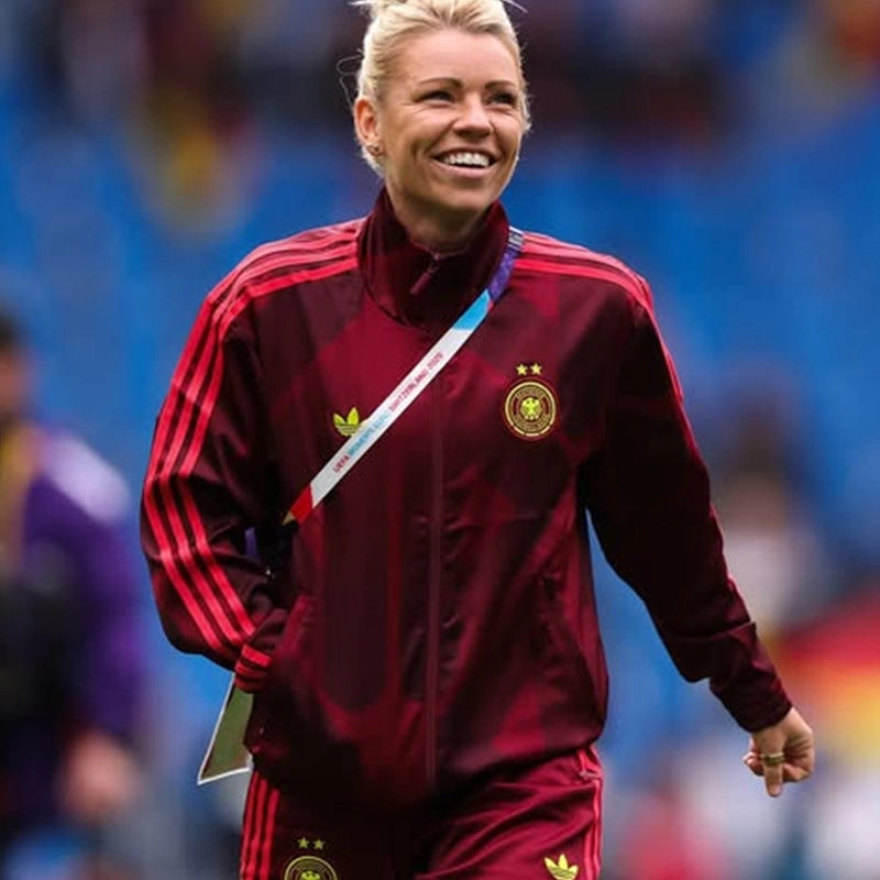 Womens Euro 2025 Adidas Germany Track Jacket Jacket unisex front product view | Dash Racegear — euro 2025 adidas germany jacket for women