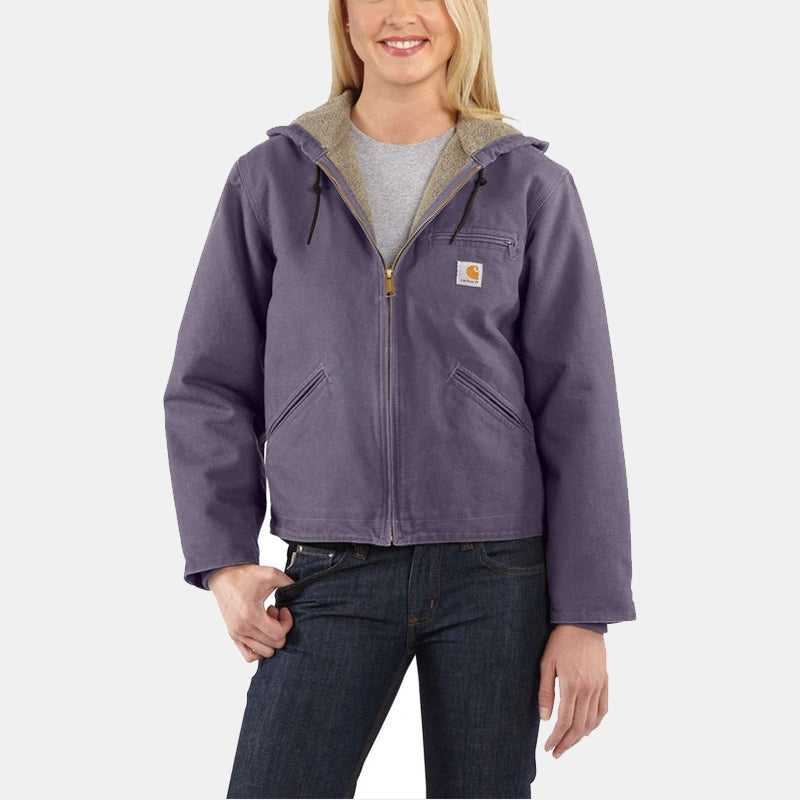 Purple Carhartt Jacket Jacket unisex front product view | Dash Racegear — Durable Purple Carhartt Jacket for All Seasons