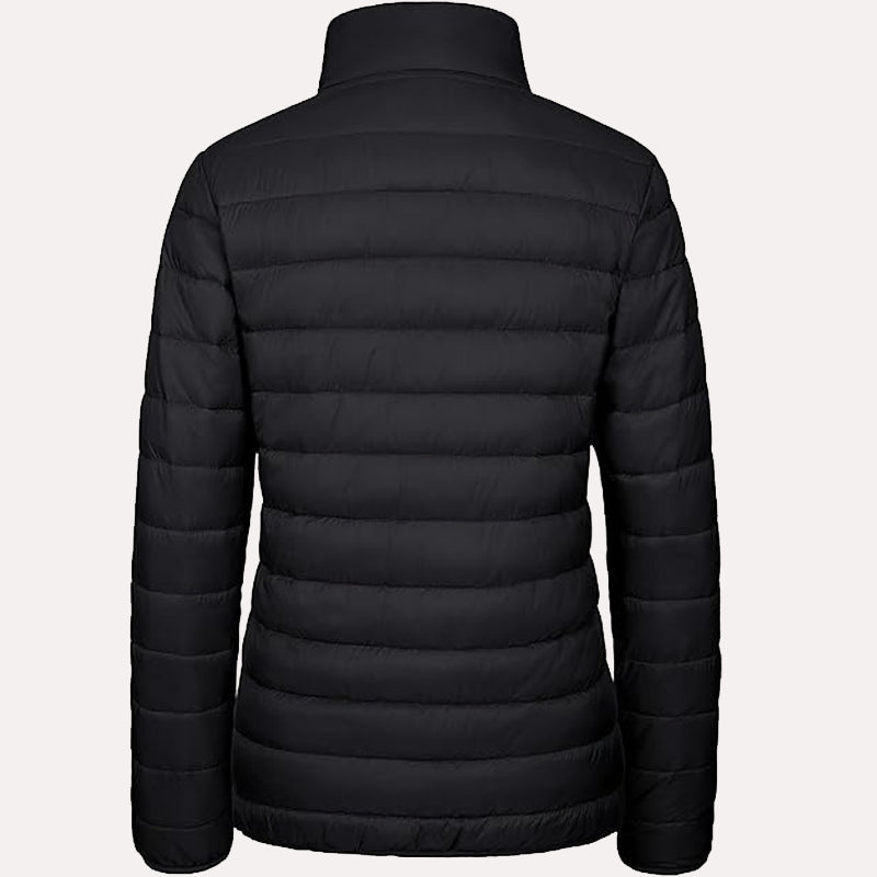 Womens Black Puffer Jacket Puffer Jacket women detail view 3 | Dash Racegear — Black Puffer Jacket For Womens