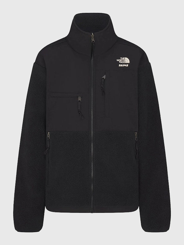 The North Face x Skims 1995 Denali Fleece Jacket Jacket unisex detail view 3 | Dash Racegear — Women’s The North Face x SKIMS 1995 Black Denali Fleece Jacket with plush heavyweight fleece and water‑repellent panels for cold days.