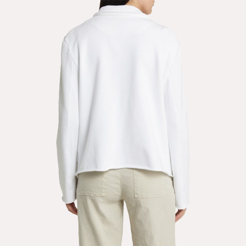 Womens White Peacoat Coat women detail view 3 | Dash Racegear — White Peacoat