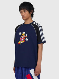 Adidas x Brain Dead x Disney t-Shirt Shirt unisex detail view 3 | Dash Racegear — 2026 Adidas x Brain Dead x Disney Women's Navy Blue T-Shirt with soft fabric, relaxed fit, and a unique streetwear-inspired design.