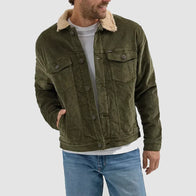Wrangler Corduroy Trucker Jacket Jacket unisex front product view | Dash Racegear — Wrangler Trucker Jacket – Classic Corduroy Style