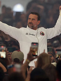 WrestleMania 42 CM Punk Jacket Jacket unisex detail view 4 | Dash Racegear — WrestleMania 42 CM Punk white bomber jacket, Bo Lueders inspired embroidery for premium fan streetwear.