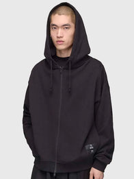 Y-3 x Mercedes-AMG F1 Zip Hoodie Hoodie unisex detail view 2 | Dash Racegear — Y-3 x Mercedes-AMG F1 2026 zip hoodie in black, perfect for motorsport fans and streetwear style.