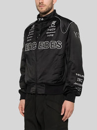 Y3 X Amg X Mercedes-AMG Jacket Jacket unisex detail view 3 | Dash Racegear — Men’s Mercedes-AMG Petronas F1 bomber jacket by Y-3 x AMG with premium logo accents.