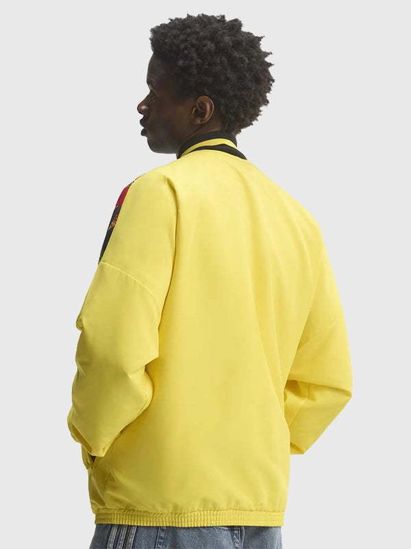 Adidas Club America Stadium Track Jacket Jacket unisex detail view 3 | Dash Racegear — Club America Stadium 2026 Adidas Unisex Track Jacket in Yellow with a sleek athletic fit and everyday comfort.