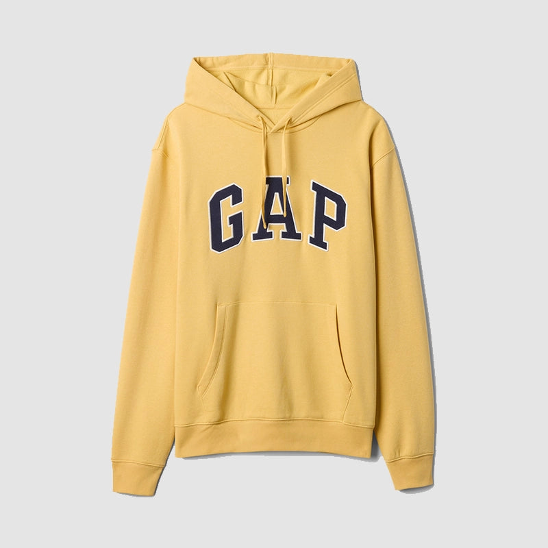Yellow Gap Hoodie Hoodie unisex front product view | Dash Racegear — Classic Gap hoodie in warm yellow fabric