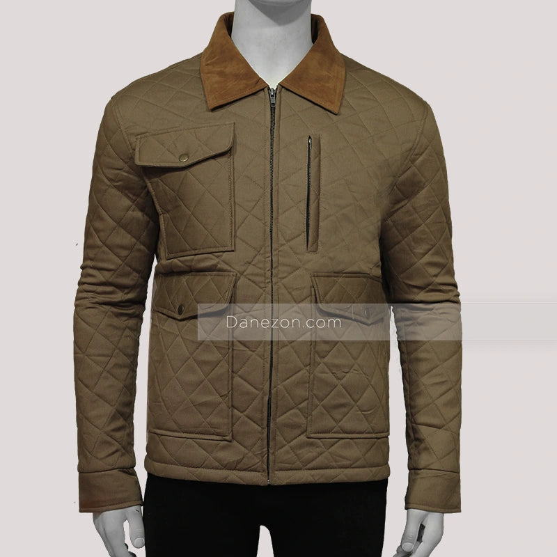 John Dutton Quilted Jacket Jacket unisex detail view 3 | Dash Racegear — Yellowstone s04 john dutton quilted jacket