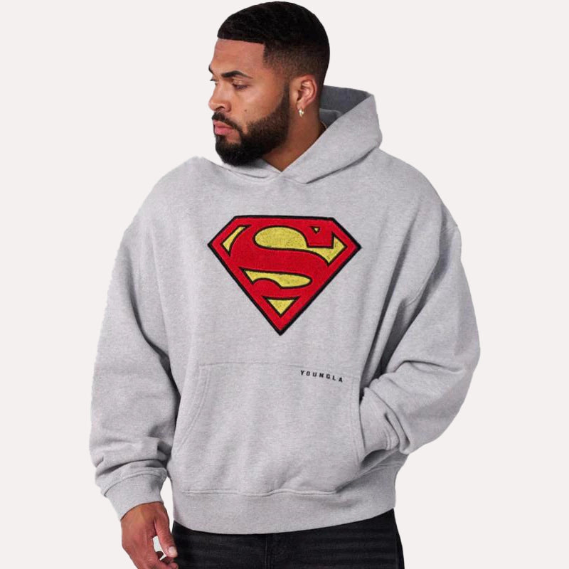 Youngla Superman Hoodie Hoodie unisex detail view 6 | Dash Racegear — Superman Hoodie Drop – YoungLA Performance Fit