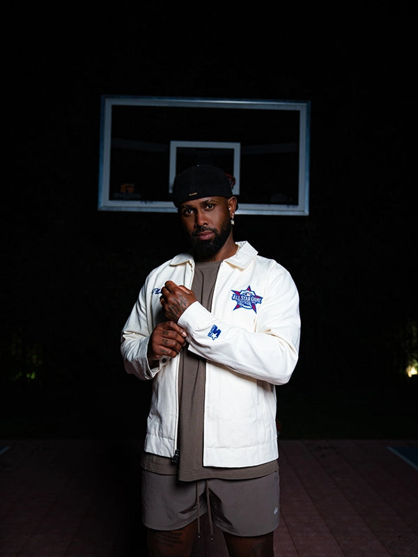 Starter MLB 2026 All-Star Game Full-Zip Jacket Jacket unisex detail view 4 | Dash Racegear — Off-white Starter MLB All-Star Game Franchise 2026 full-zip jacket featuring a relaxed unisex fit and classic appeal.