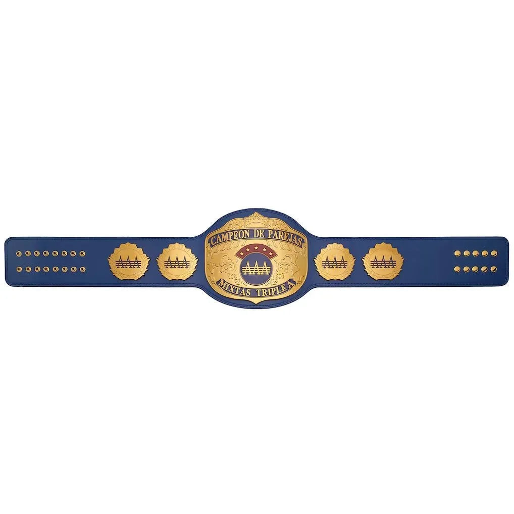 AAA World Mixed Tag Team Championship Title Belt - 5 | Dash Racegear