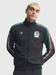 Adidas x Someone Somewhere Mexico Track Jacket Jacket unisex detail view 3 | Dash Racegear — A sleek black fleece track jacket designed with Adidas x Someone Somewhere 2026 Mexico detailing and a relaxed casual vibe.