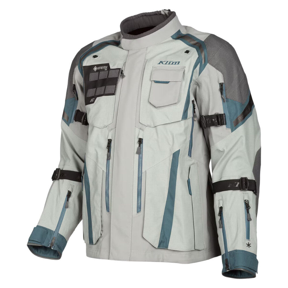 Klim Badlands Pro A3 Monument Grey/Petrol Jacket adventure motorcycle jacket - DASH RACEGEAR image 1