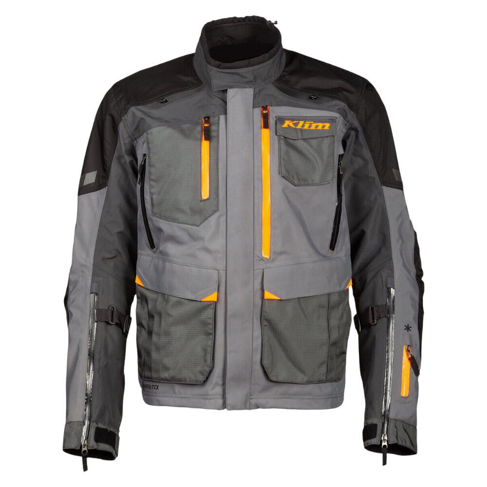 Klim Carlsbad Asphalt/Strike Orange Jacket adventure motorcycle jacket - DASH RACEGEAR image 3