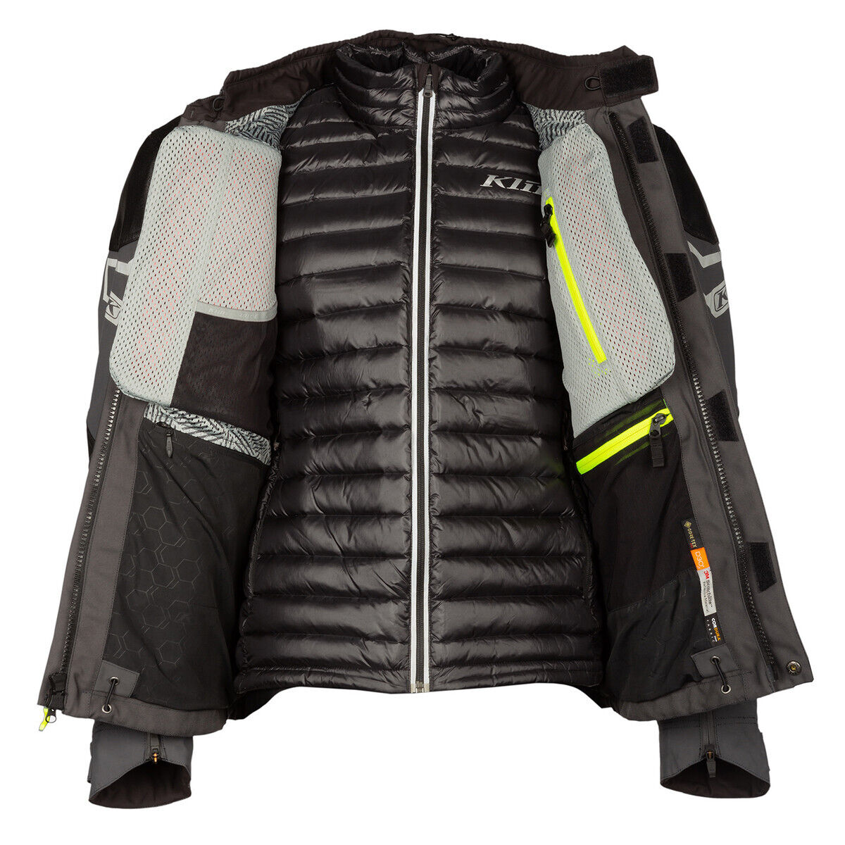 Klim Kodiak Asphalt/Hi-Vis Jacket adventure motorcycle jacket - DASH RACEGEAR image 3