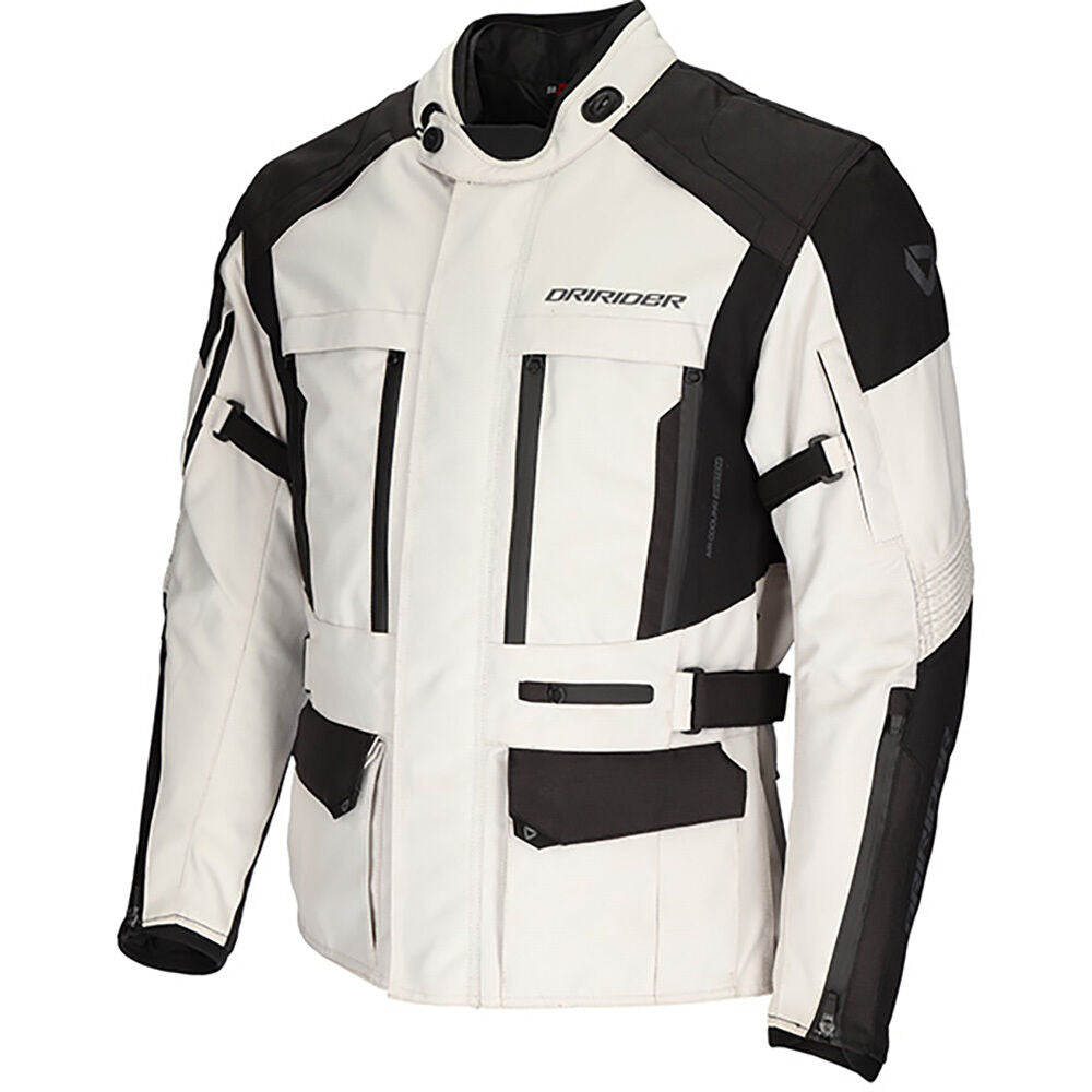 DriRider Explorer Light Grey/Black Adventure Jacket adventure motorcycle jacket - DASH RACEGEAR image 1