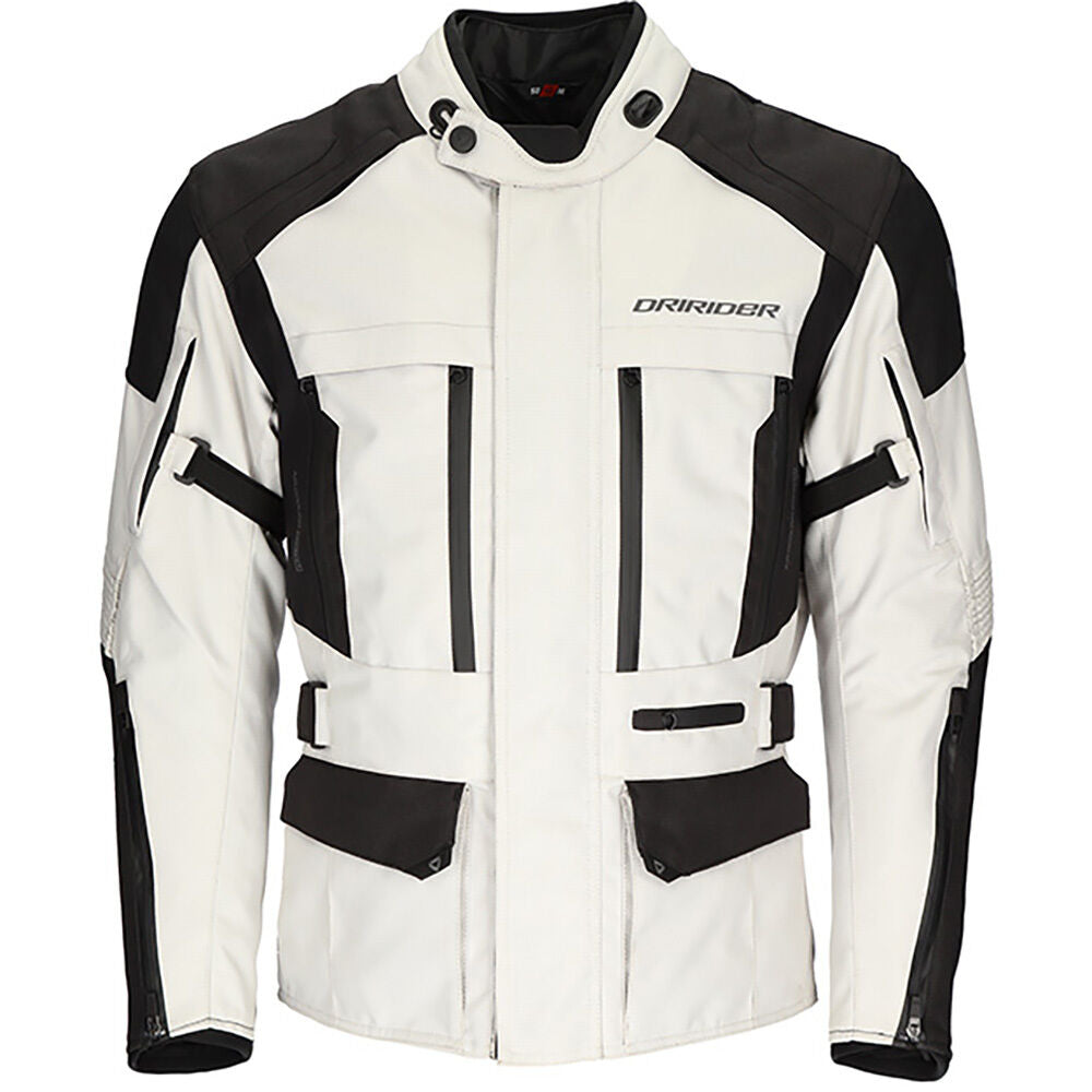 DriRider Explorer Light Grey/Black Adventure Jacket adventure motorcycle jacket - DASH RACEGEAR image 2