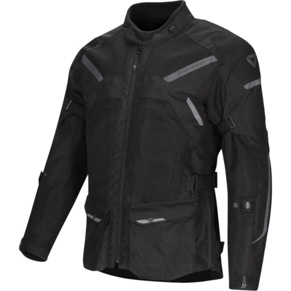 DriRider Apex 6 Airflow Black/Black Jacket adventure motorcycle jacket - DASH RACEGEAR image 1