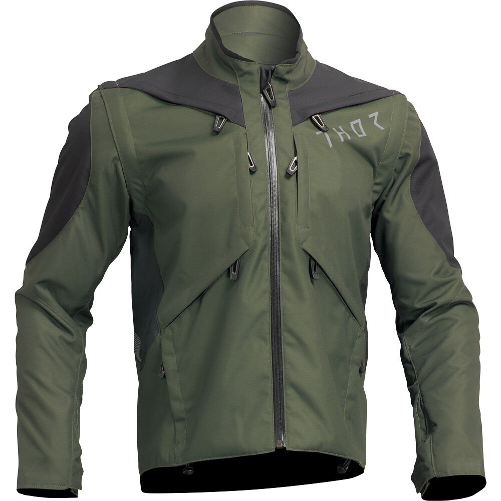 Thor Terrain Army/Charcoal Adventure Jacket adventure motorcycle jacket - DASH RACEGEAR image 1