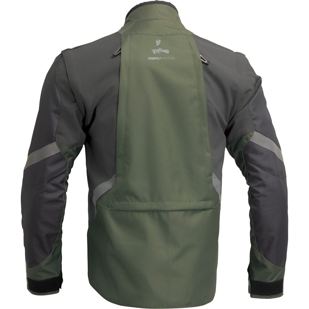 Thor Terrain Army/Charcoal Adventure Jacket adventure motorcycle jacket - DASH RACEGEAR image 2