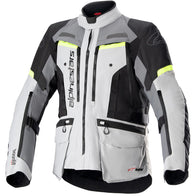 Alpinestars Bogota Pro Drystar Grey/Fluro Yellow Adventure Jacket adventure motorcycle jacket - DASH RACEGEAR image 1