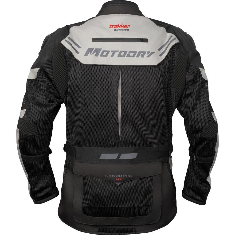 MotoDry Trekker Pro-Summer Black/Anthracite/Grey Adventure Jacket adventure motorcycle jacket - DASH RACEGEAR image 2