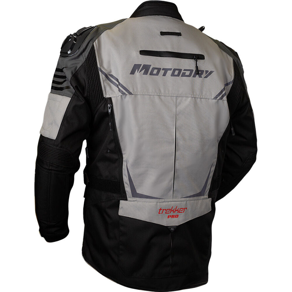 MotoDry TREKKER PRO Black/Grey/Anthracite Adventure Jacket adventure motorcycle jacket - DASH RACEGEAR image 2