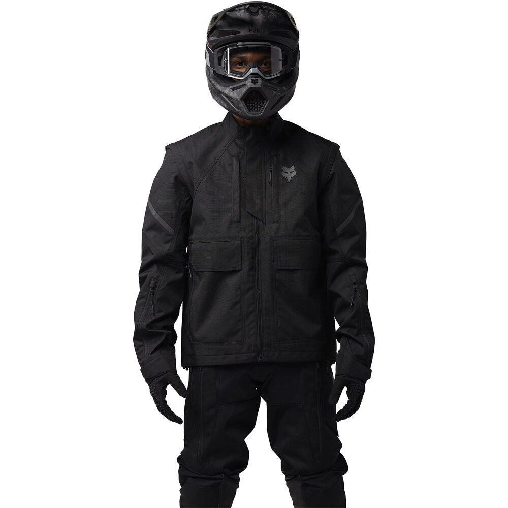 Fox 2026 Defend Black Off-Road Jacket adventure motorcycle jacket - DASH RACEGEAR image 3