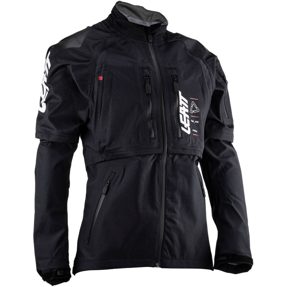 Leatt 2026 4.5 HydraDri Black Waterproof Jacket adventure motorcycle jacket - DASH RACEGEAR image 1