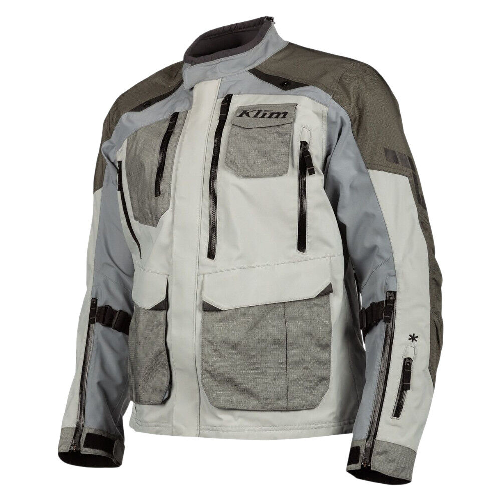 Klim Carlsbad Cool Grey Jacket adventure motorcycle jacket - DASH RACEGEAR image 1