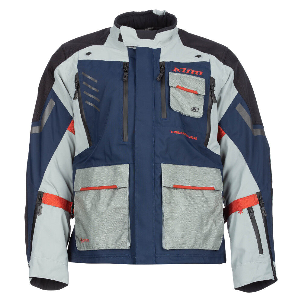 Klim Carlsbad Dress Blues/Red Oxide Jacket adventure motorcycle jacket - DASH RACEGEAR image 1