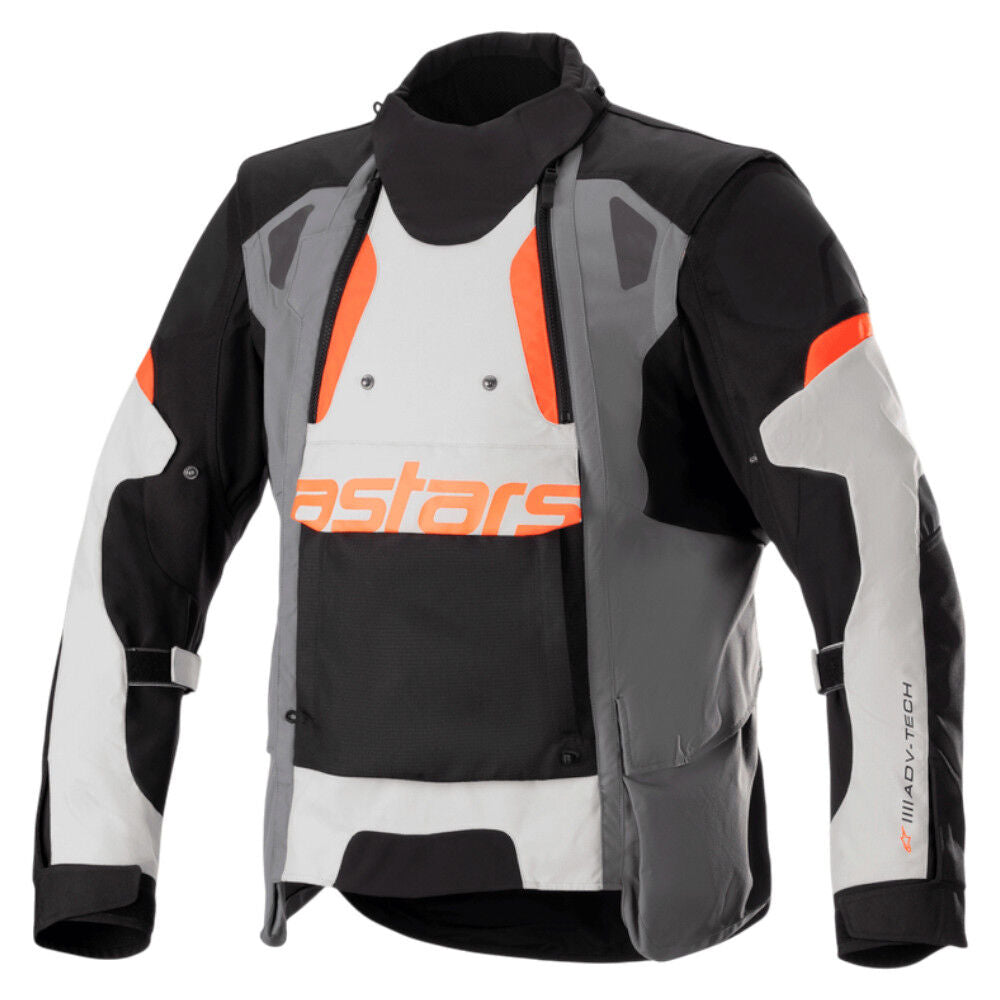 Alpinestars Halo Drystar Dark Grey/Ice Grey/Black Adventure Jacket adventure motorcycle jacket - DASH RACEGEAR image 1