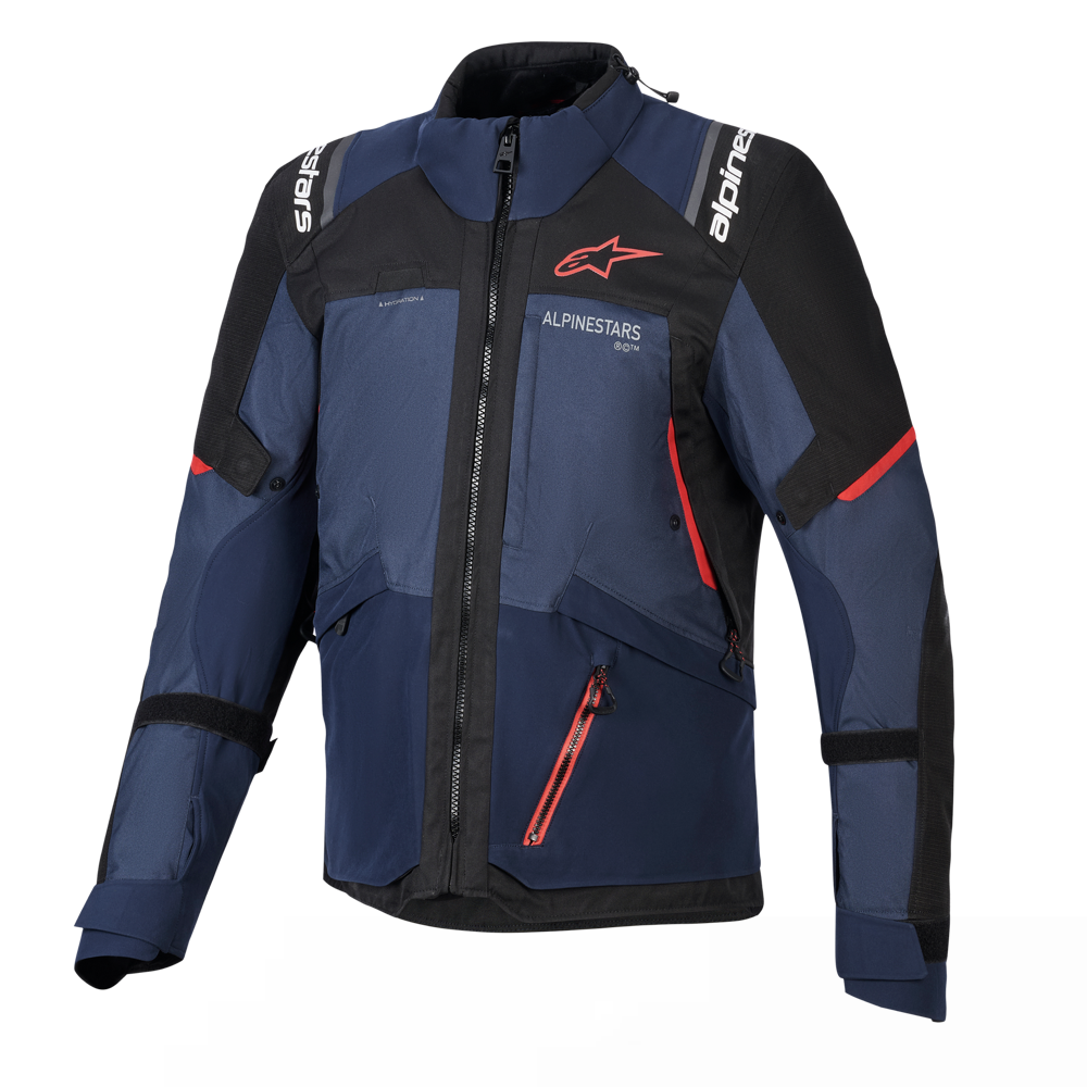 Alpinestars Andes V4 Drystar Night-Navy Mood Indigo Black Jacket adventure motorcycle jacket - DASH RACEGEAR image 1