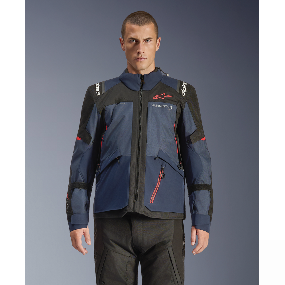 Alpinestars Andes V4 Drystar Night-Navy Mood Indigo Black Jacket adventure motorcycle jacket - DASH RACEGEAR image 3