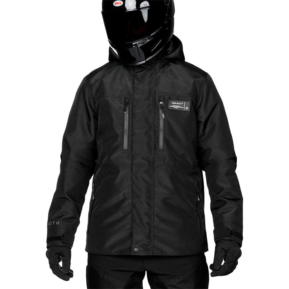 Akin Moto Alpha 4.0 Black Jacket adventure motorcycle jacket - DASH RACEGEAR image 1