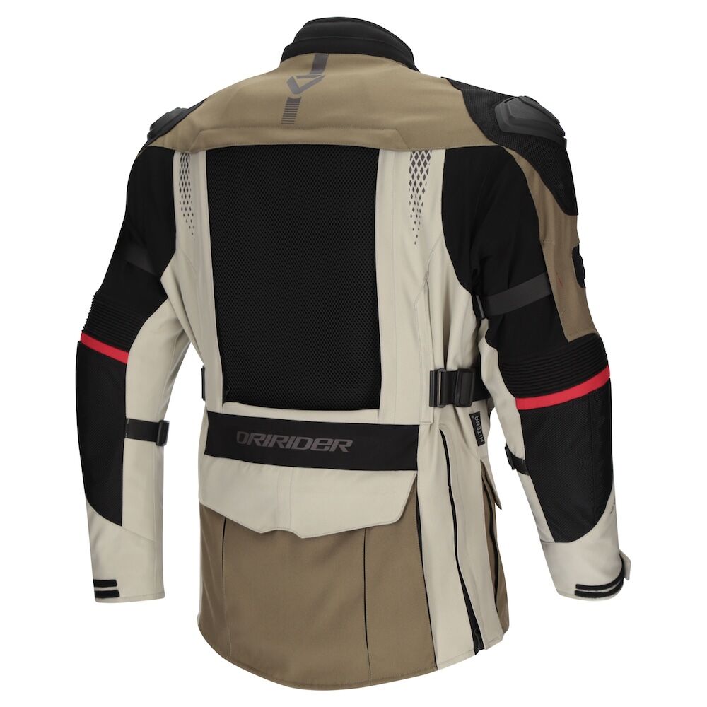 DriRider Vortex Adventure 3 Khaki/Stone/Black Jacket adventure motorcycle jacket - DASH RACEGEAR image 4