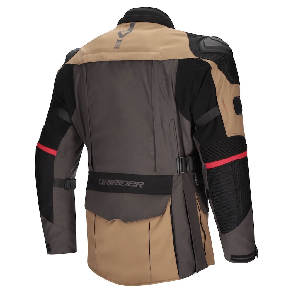 DriRider Vortex Adventure 3 Grey/Brown/Black Jacket adventure motorcycle jacket - DASH RACEGEAR image 3