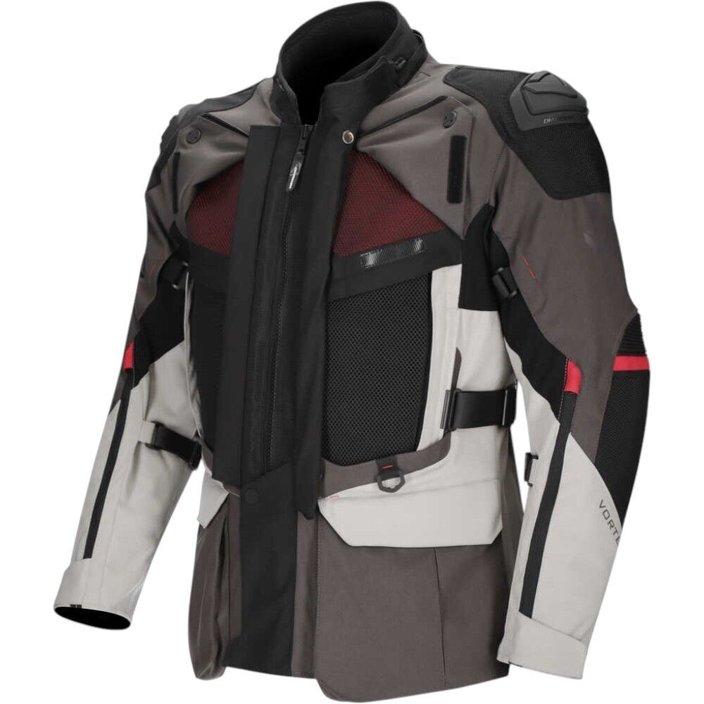 DriRider Vortex Adventure 3 Grey/Light Grey/Black Jacket adventure motorcycle jacket - DASH RACEGEAR image 3