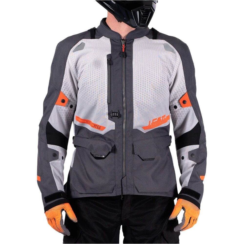 Leatt 5.5 ADV FlowTour Iron Jacket adventure motorcycle jacket - DASH RACEGEAR image 3