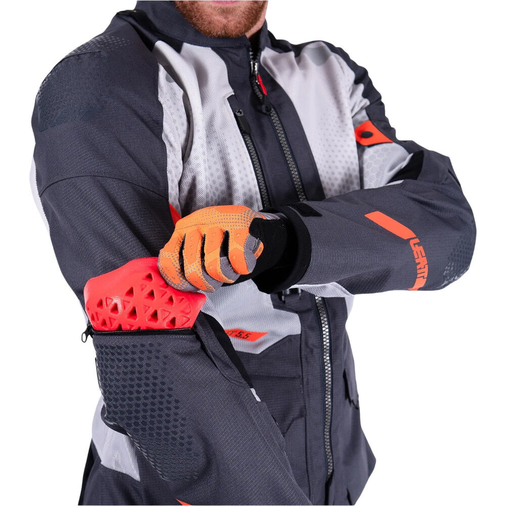 Leatt 5.5 ADV FlowTour Iron Jacket adventure motorcycle jacket - DASH RACEGEAR image 6