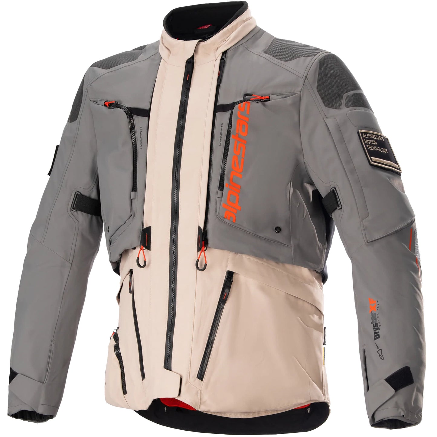 Alpinestars AMT-10R Drystar XF Textile Jacket - Fur Grey / Pale Brown / SPC Orange by Alpinestars - clearance motorcycle…