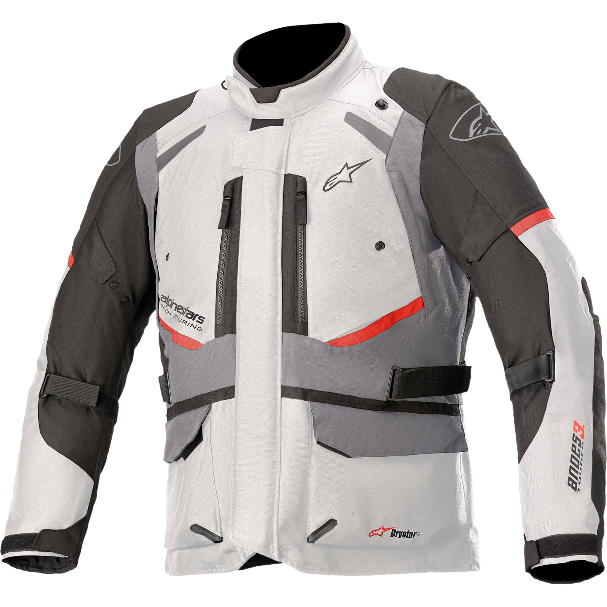Alpinestars Andes V3 Drystar Textile Jacket - Ice Grey / Dark Grey by Alpinestars - clearance motorcycle jacket
