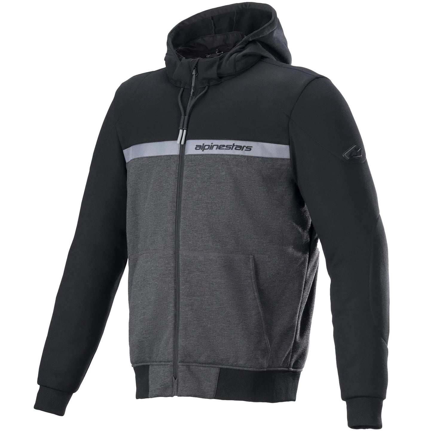 Alpinestars Chrome Street Hoodie - Black / Melange / Black by Alpinestars - clearance motorcycle jacket