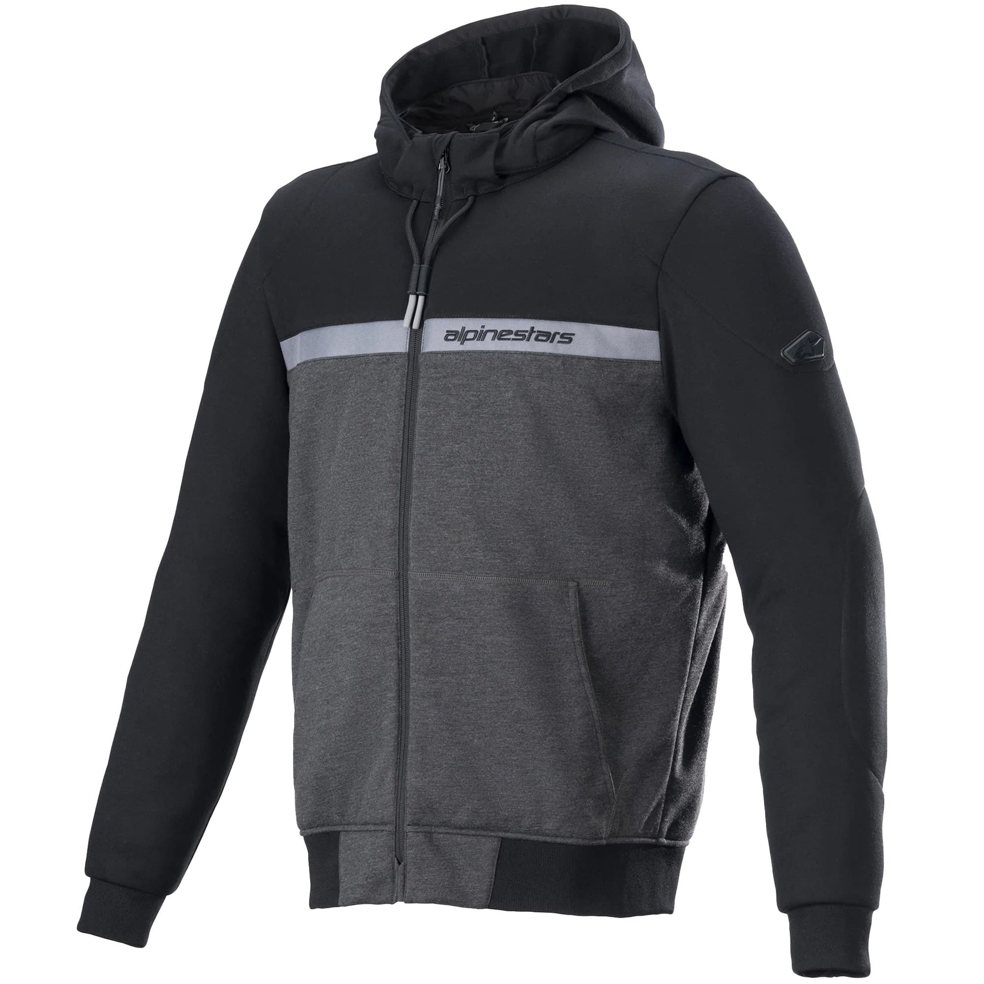 Alpinestars Chrome Street Hoodie - Black / Melange / Black by Alpinestars - clearance motorcycle jacket