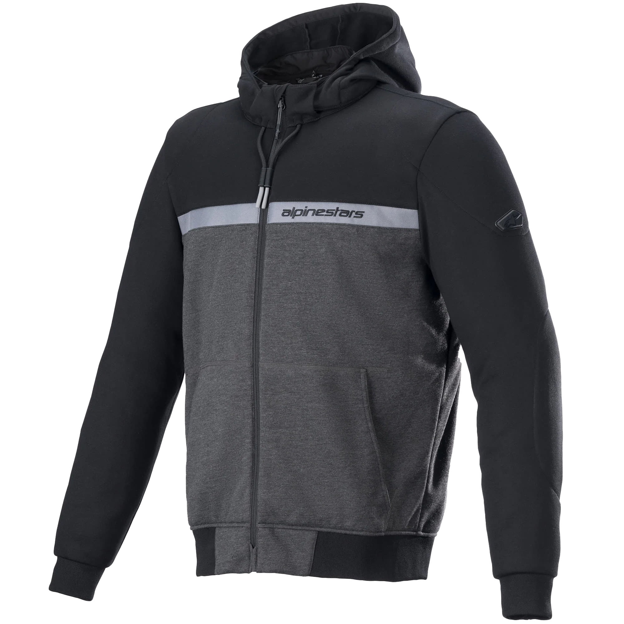 Alpinestars Chrome Street Hoodie - Black / Melange / Black by Alpinestars - clearance motorcycle jacket